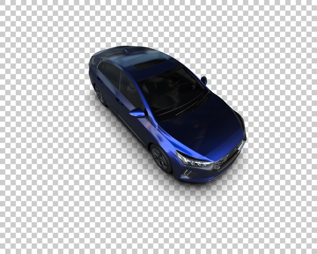 Ilustración de renderización 3D de automóviles realistas aislados en el fondo