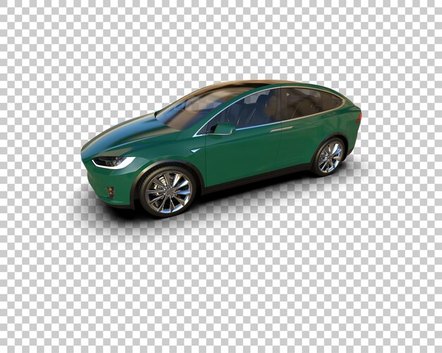 Ilustración de renderización 3D de automóviles realistas aislados en el fondo