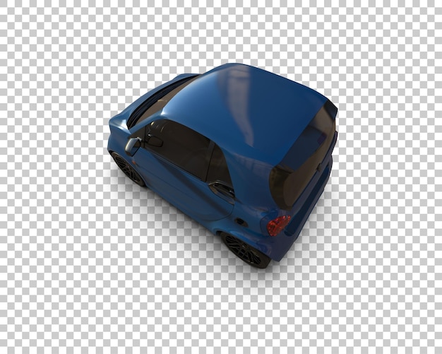 Ilustración de renderización 3D de automóviles realistas aislados en el fondo