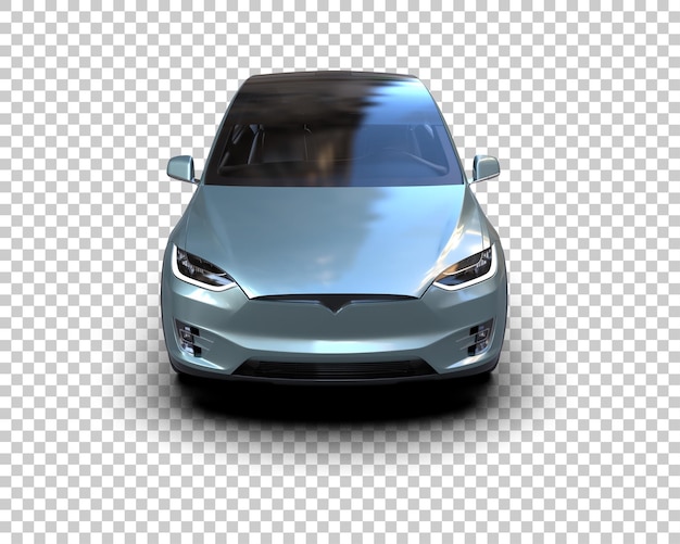 Ilustración de renderización 3D de automóviles realistas aislados en el fondo
