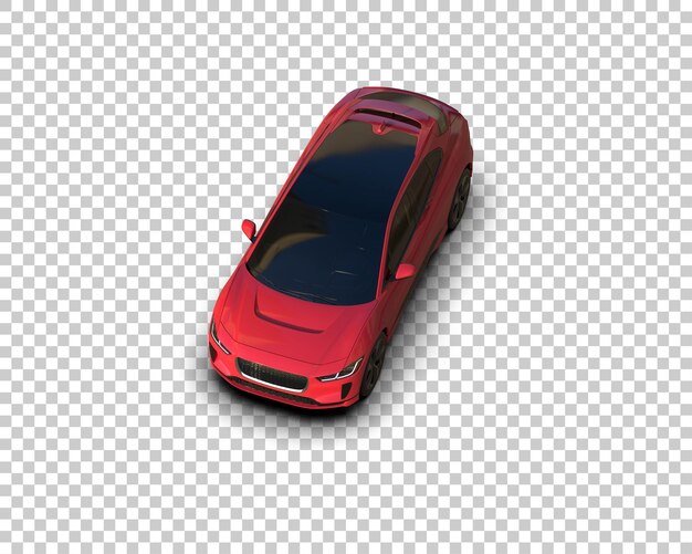 Ilustración de renderización 3D de automóviles realistas aislados en el fondo
