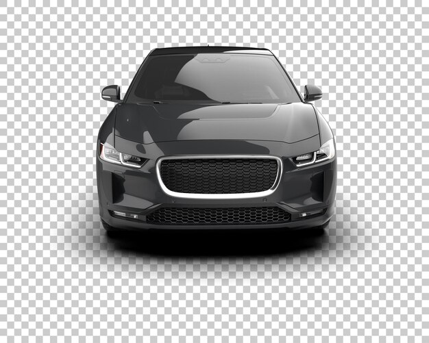 Ilustración de renderización 3D de automóviles realistas aislados en el fondo