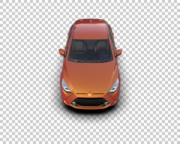 Ilustración de renderización 3D de automóviles realistas aislados en el fondo