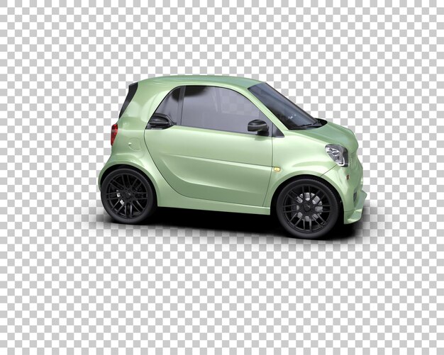 Ilustración de renderización 3D de automóviles realistas aislados en el fondo
