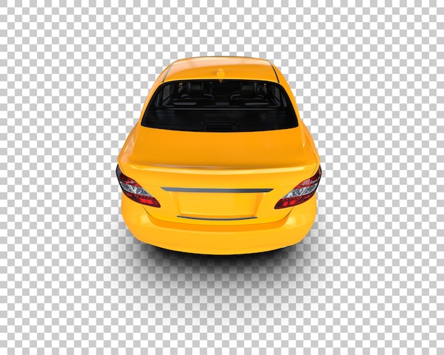 Ilustración de renderización 3D de automóviles realistas aislados en el fondo
