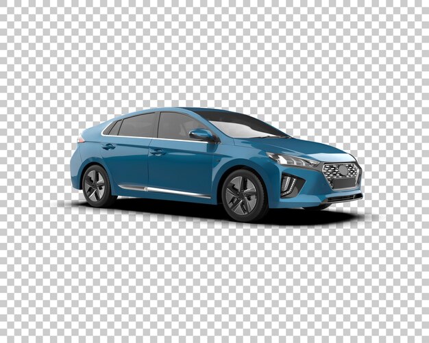Ilustración de renderización 3D de automóviles realistas aislados en el fondo