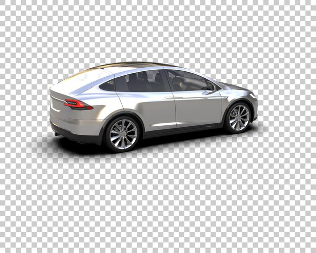 Ilustración de renderización 3D de automóviles realistas aislados en el fondo