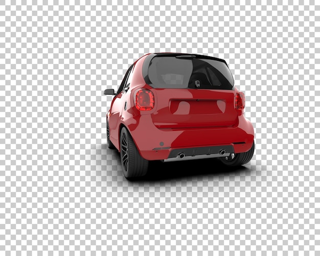 Ilustración de renderización 3D de automóviles realistas aislados en el fondo