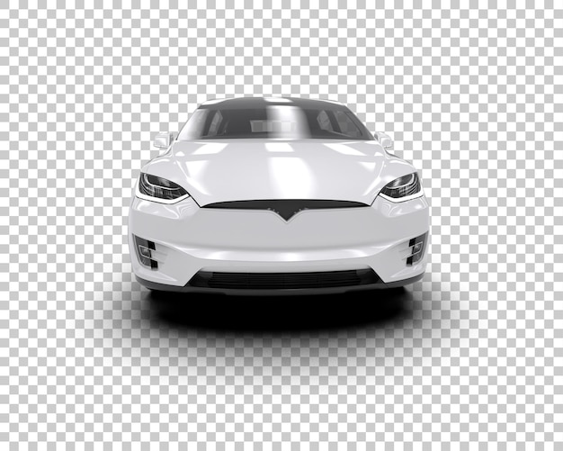 Ilustración de renderización 3D de automóviles realistas aislados en el fondo
