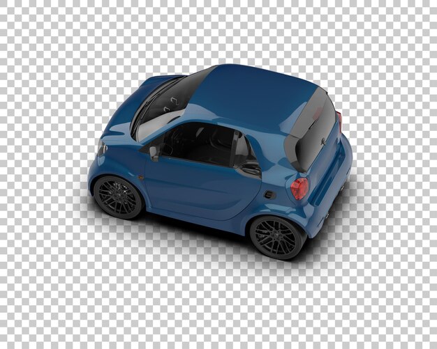 Ilustración de renderización 3D de automóviles realistas aislados en el fondo