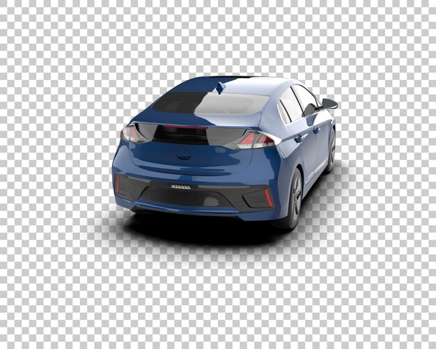 Ilustración de renderización 3D de automóviles realistas aislados en el fondo