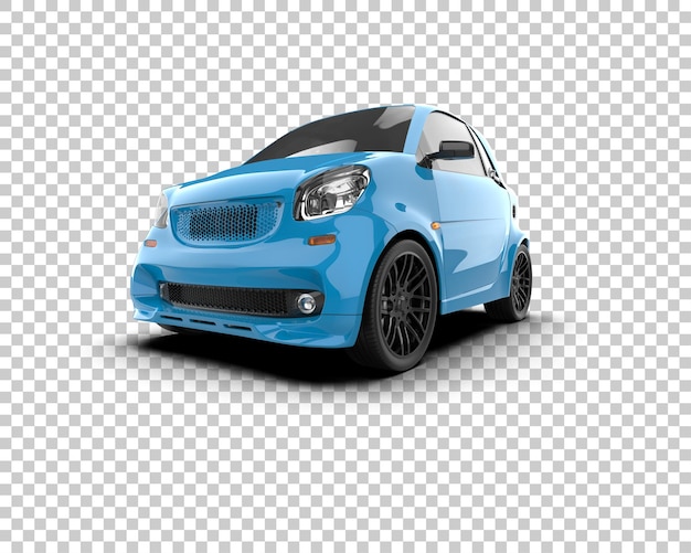 Ilustración de renderización 3D de automóviles realistas aislados en el fondo