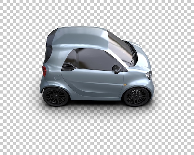 Ilustración de renderización 3D de automóviles realistas aislados en el fondo