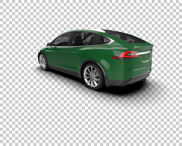 Ilustración de renderización 3D de automóviles realistas aislados en el fondo