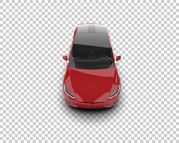 Ilustración de renderización 3D de automóviles realistas aislados en el fondo