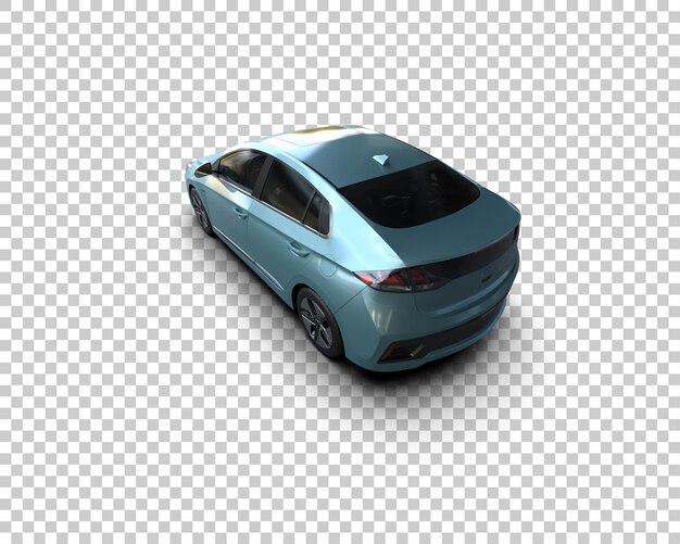 Ilustración de renderización 3D de automóviles realistas aislados en el fondo