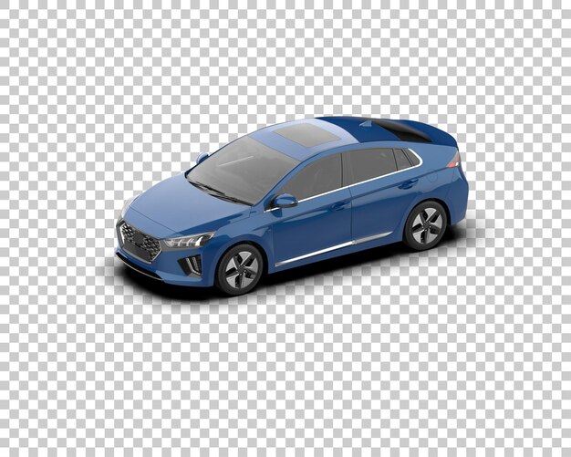 Ilustración de renderización 3D de automóviles realistas aislados en el fondo