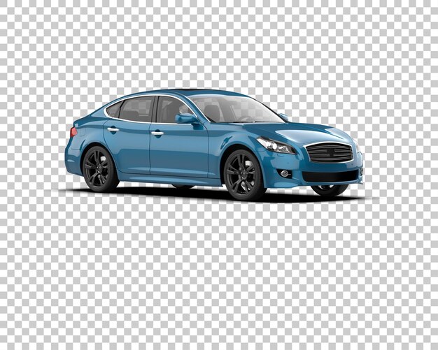 Ilustración de renderización 3D de automóviles realistas aislados en el fondo