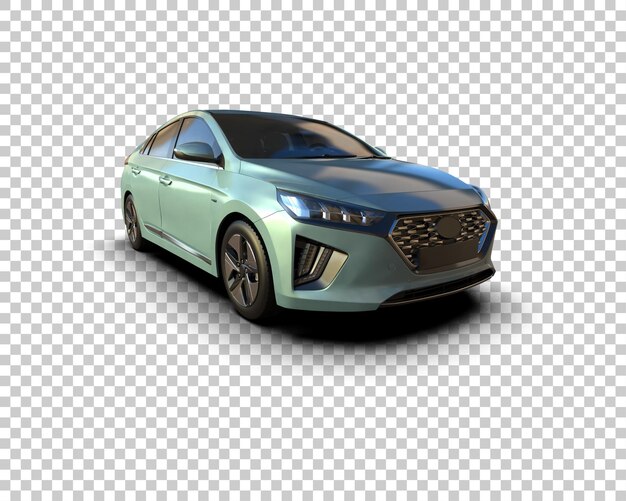 Ilustración de renderización 3D de automóviles realistas aislados en el fondo