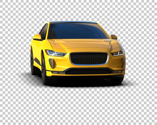 Ilustración de renderización 3D de automóviles realistas aislados en el fondo