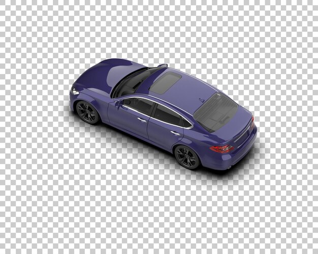 Ilustración de renderización 3D de automóviles realistas aislados en el fondo