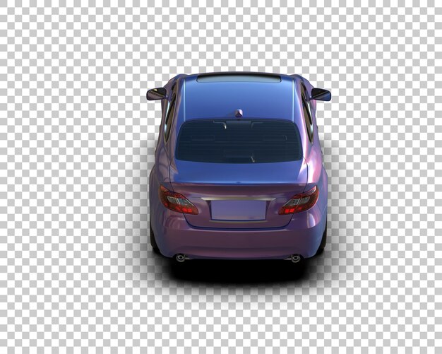 Ilustración de renderización 3D de automóviles realistas aislados en el fondo