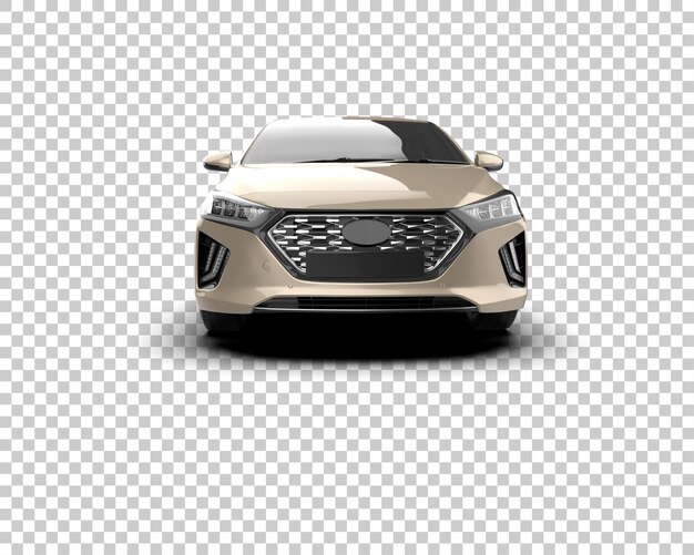 Ilustración de renderización 3D de automóviles realistas aislados en el fondo