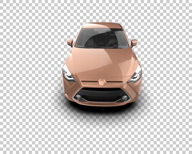 Ilustración de renderización 3D de automóviles realistas aislados en el fondo