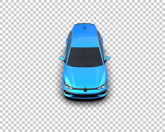 Ilustración de renderización 3D de automóviles realistas aislados en el fondo
