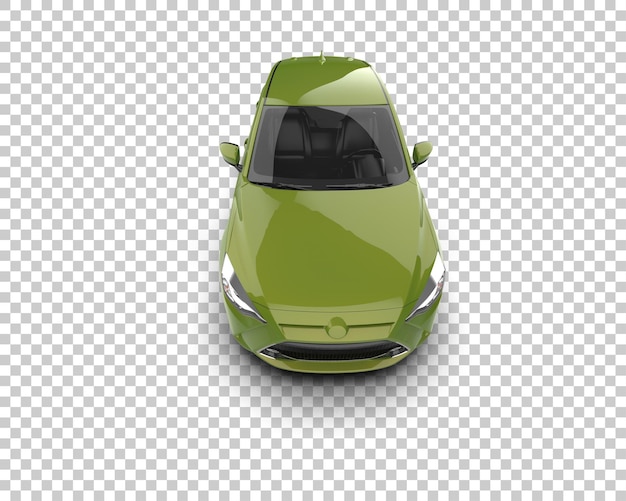Ilustración de renderización 3D de automóviles realistas aislados en el fondo