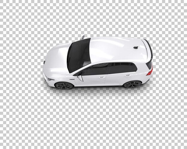 Ilustración de renderización 3D de automóviles realistas aislados en el fondo