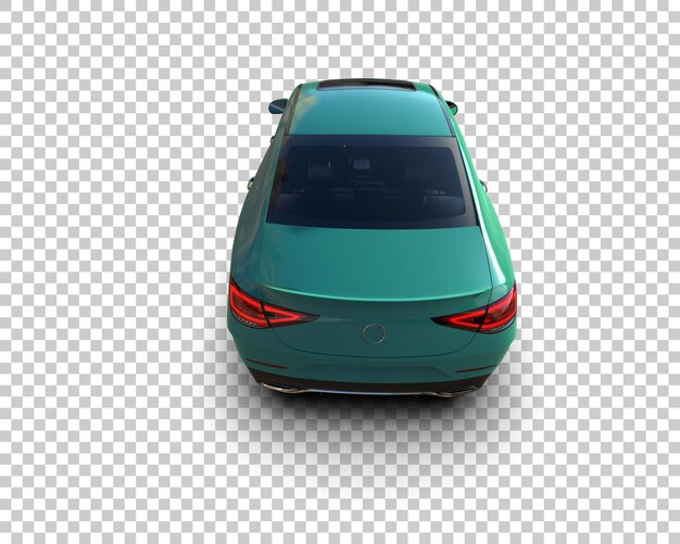 Ilustración de renderización 3D de automóviles realistas aislados en el fondo