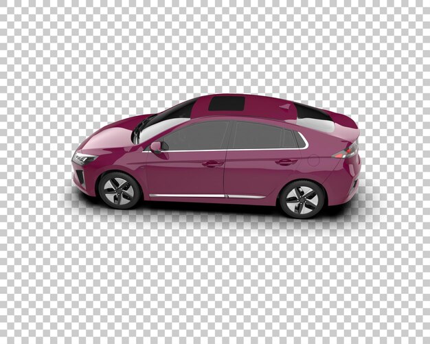 Ilustración de renderización 3D de automóviles realistas aislados en el fondo