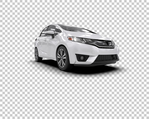 Ilustración de renderización 3D de automóviles realistas aislados en el fondo