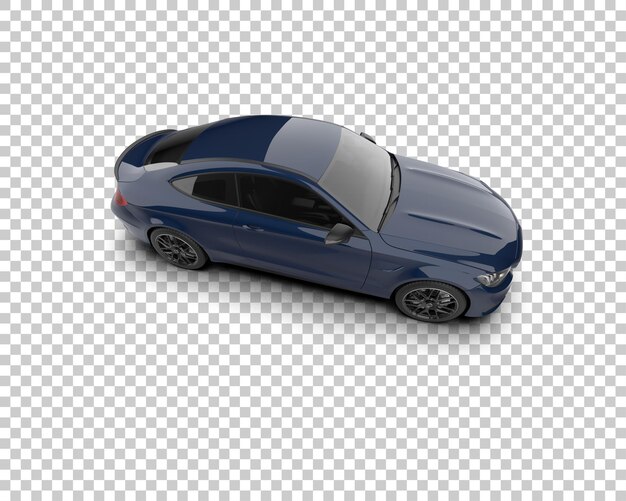Ilustración de renderización 3D de automóviles realistas aislados en el fondo