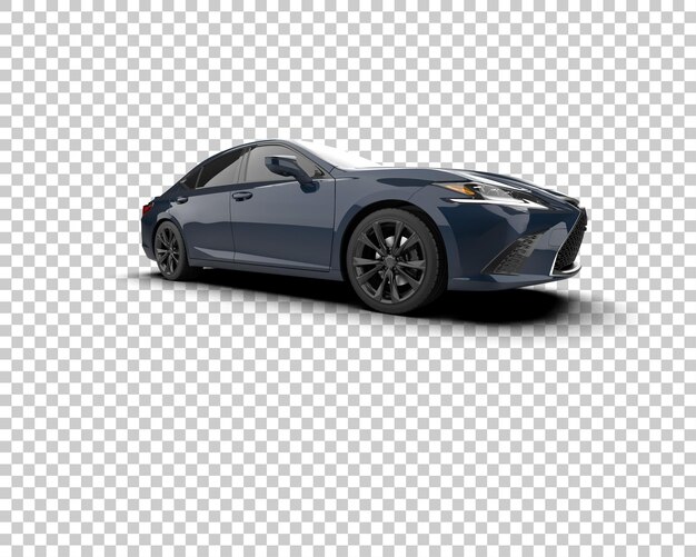 Ilustración de renderización 3D de automóviles realistas aislados en el fondo