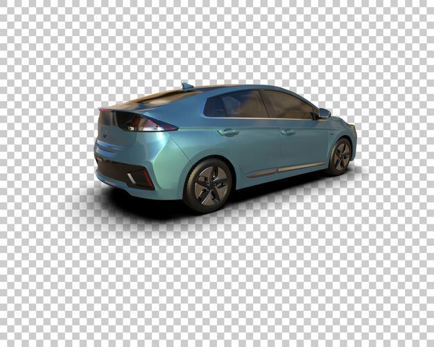 Ilustración de renderización 3D de automóviles realistas aislados en el fondo