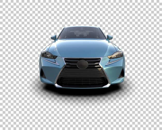 Ilustración de renderización 3D de automóviles realistas aislados en el fondo