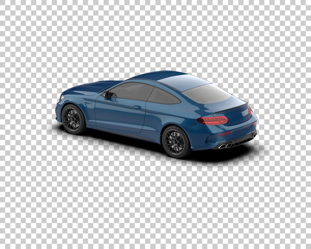 Ilustración de renderización 3D de automóviles realistas aislados en el fondo