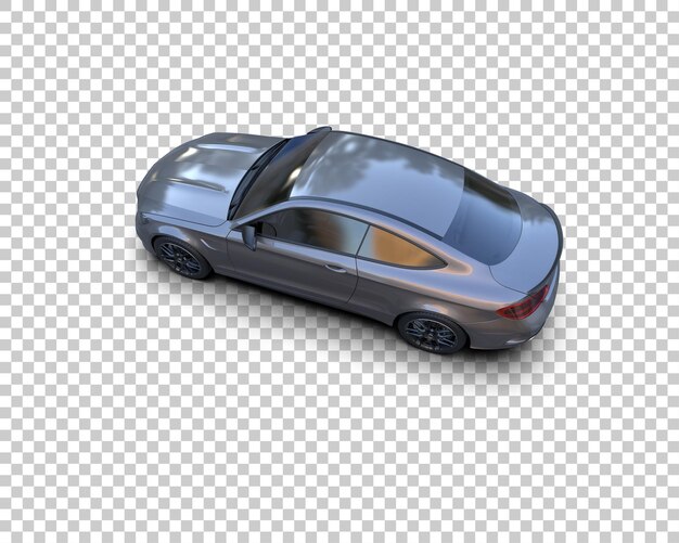 Ilustración de renderización 3D de automóviles realistas aislados en el fondo