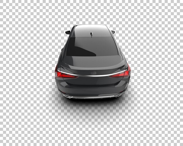 Ilustración de renderización 3D de automóviles realistas aislados en el fondo