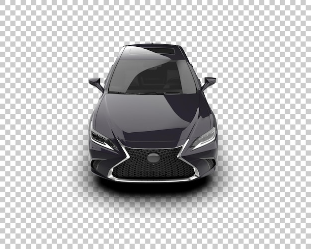 Ilustración de renderización 3D de automóviles realistas aislados en el fondo