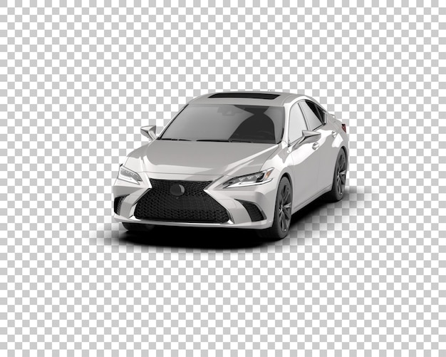 Ilustración de renderización 3D de automóviles realistas aislados en el fondo