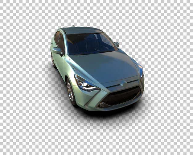 Ilustración de renderización 3D de automóviles realistas aislados en el fondo