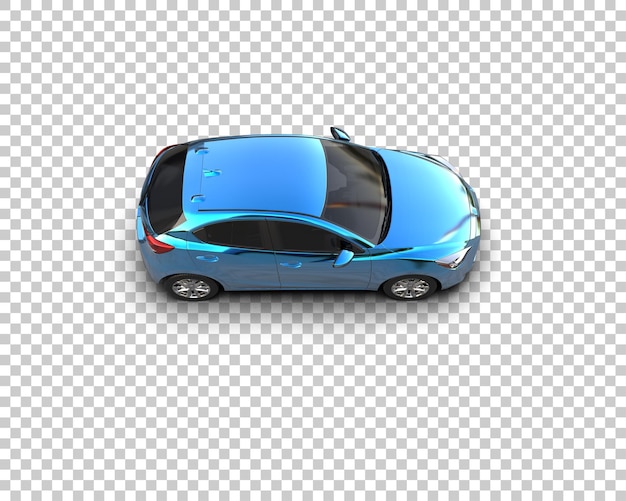 Ilustración de renderización 3D de automóviles realistas aislados en el fondo