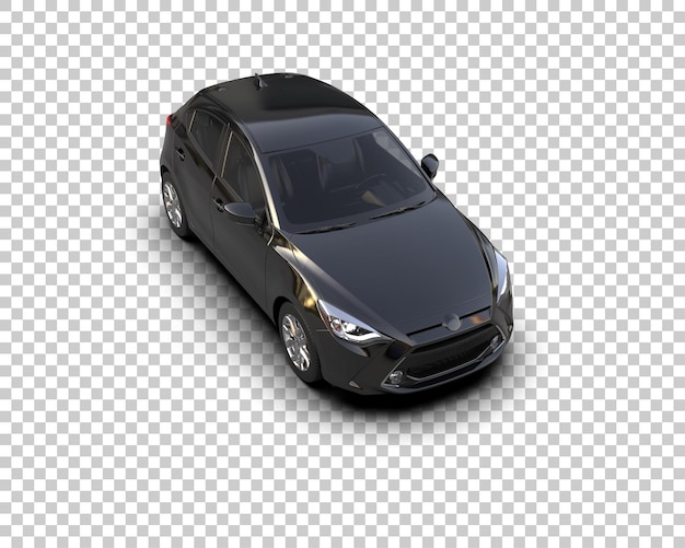 Ilustración de renderización 3D de automóviles realistas aislados en el fondo