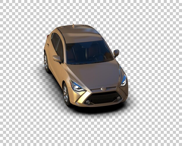 Ilustración de renderización 3D de automóviles realistas aislados en el fondo