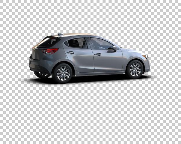 Ilustración de renderización 3D de automóviles realistas aislados en el fondo