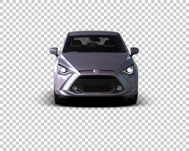 Ilustración de renderización 3D de automóviles realistas aislados en el fondo