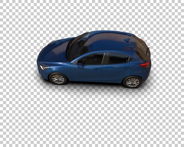 Ilustración de renderización 3D de automóviles realistas aislados en el fondo